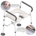 thumbnail image 5 of Raised Toilet Seat for Elderly, Height Adjustable, Supports Up to 300lbs, Toilet Riser with Anti-Slip Handles, Fits Most Toilets, 5 of 6