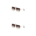 thumbnail image 2 of Sonducket Gafas de sol cuadradas para mujer, coloridas, exquisitas, elegantes, para playa, de Metal, a prueba de sol, para mujer, dulce regalo Type6 NO6, 2 of 6