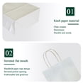 thumbnail image 2 of IN-JOOYAA Gift Bags Mini Small Kraft Paper Gift Bags with Handles 12 Pcs (Silver, 4.7 x 2.4 x 6 in), 2 of 5