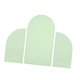 thumbnail image 4 of 3 cubiertas de fondo de arco, cubiertas de arco de boda, cubiertas de soporte de arco de poliéster reutilizables para banquetes, bodas, recepciones, Verde claro, 4 of 8