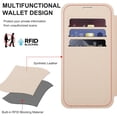 thumbnail image 3 of CASEFIV for iPhone 16 Pro Max Case,Compatible with Magsafe,Slim Fit Flip Protective PU Leather Wallet Case with RFID Blocking Card Slot Build-in Len Protector,Pink, 3 of 7
