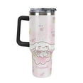 thumbnail image 4 of Cinnamoroll Car Cup Tumbler with Handle & Straw 40Oz Cupholder Water Bottle Insulated Stainless Steel Cup, 4 of 8