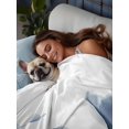 thumbnail image 3 of Blue Spring Floral Flat Sheets Only Queen Size, Soft Breathable Bed Top Sheets for Mattress, Tulip Blooming Summer Botanical Luxury Bedding Flat Sheets for Home Hotel Bedroom Bed Protection, 3 of 9