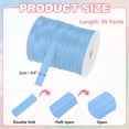 thumbnail image 2 of Cinta de sesgo de doble pliegue Uxcell para coser, 3/4 Pulgada x 55 Yardas, cinta de satén para unión, costura, dobladillo, piping, manualidades, Azul Claro, 2 of 7