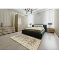 thumbnail image 5 of Ahgly Company Machine Washable Indoor Round Traditional Dark Almond Brown Area Rugs, 4' Round, 5 of 7