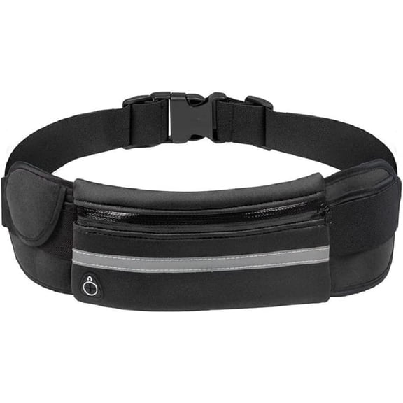 Anti-theft Invisible Waist Bag, Waterproof Passport Security Fanny Pouch, Adjustable Running Belt for Cell Phone Waist Pack for Running Hiking Gym