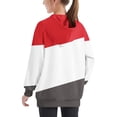 thumbnail image 4 of Blouses pour Filles, Col Rond, Chandail à Capuche Surdimensionné, Mode Enfants, Manches Longues, Chandail-Over, 4-14 Ans, pour Filles et Garçons, Chandail en Molleton Rouge 9T, 4 of 6