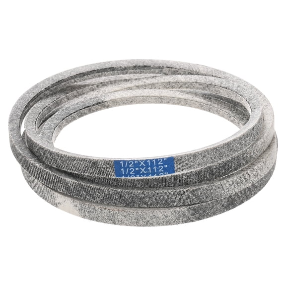 Uxcell 1/2 x 112 Inch Mower Deck Belt Durable Replacement Garden Mower Belt for Most Lawnmowers Gray