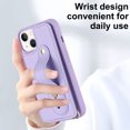 thumbnail image 6 of Allytech iPhone 14 Pro Case, With Long Shoulder Strap Hand Strap Stand Cards Holder Shockproof Protective Wallet Case Cover for Apple iPhone 14 Pro 6.1" - Purple, 6 of 7