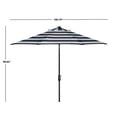 thumbnail image 5 of SAFAVIEH Outdoor Collection Iris Fashion Line 9-Foot Tilt Umbrella Black / White, 5 of 7