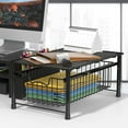 thumbnail image 2 of Biwat Simple Houseware Stackable Basket Drawer, Black, 2 of 4