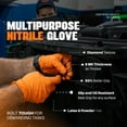 thumbnail image 6 of GRIPXX 3D Herkules Grip Orange Disposable Nitrile Gloves – 8-Mil Industrial, Latex-& Powder-Free Gloves - 1000ct XX-large Orange gloves, 6 of 9