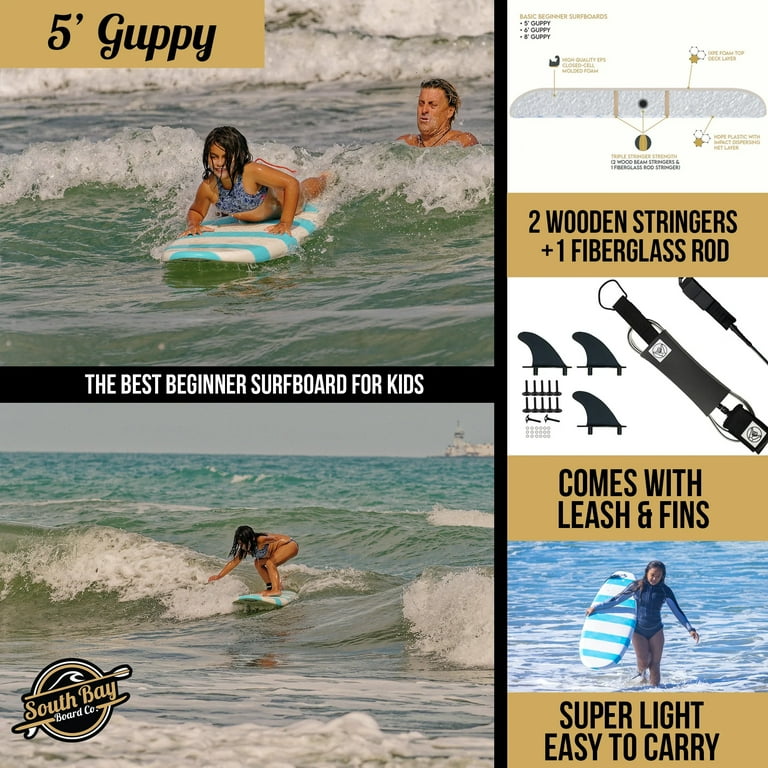 5' Guppy Beginner Surfboard - Walmart.com