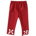 thumbnail image 4 of fatyb Toddler Baby Girls Winter Fleece Lined Leggings Elastic Waist Thermal Pants Infant Warm Bottoms, 4 of 7