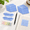 Fluorescent Blue-Fluorescent Color, variant on Morandi Blue Morandi Color 3x3 Inch Transparent Sticky Notes Set with Dual-Tip Marker