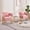 Pink, variant on Modern Barrel Accent Chairs Set of 2, Living Room Side Chairs with Golden Metal Legs Soft Teddy Upholstered Reading Armchairs no Wheels for Vanity/Reception Room//Bedroom/Lounge/Office, Grey