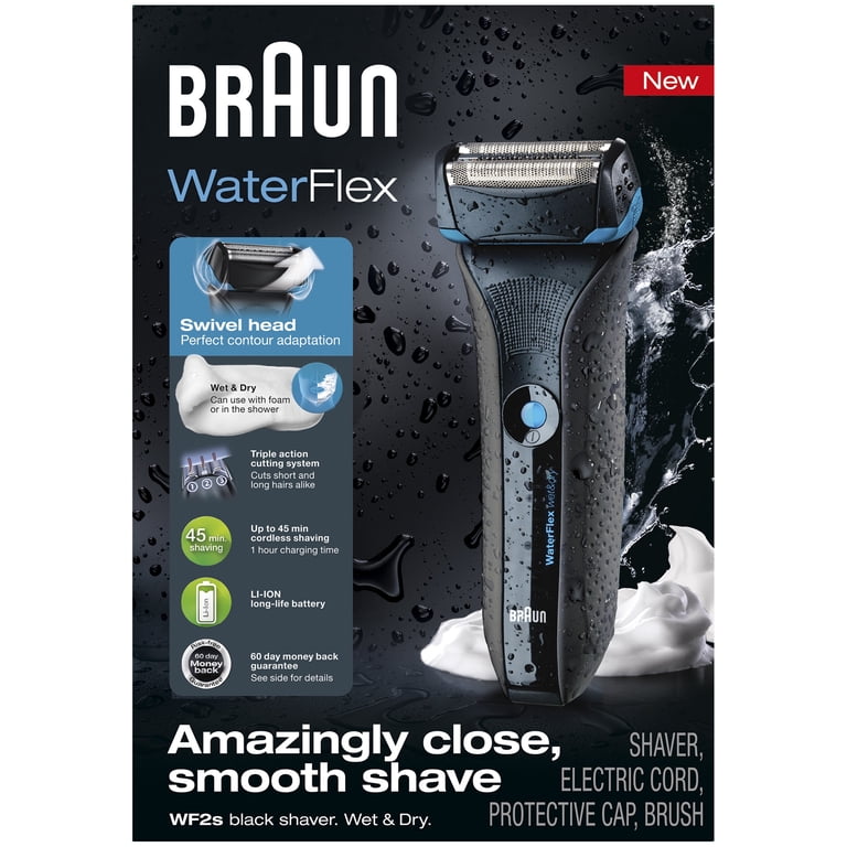 Braun Waterflex Electric Wet Dry Cordless Clean Rechargeable