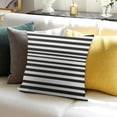 thumbnail image 3 of Throw Pillow Cover Colorful Garden Black and White Stripes Modern Decorative Pillow Case Home Decor Square Pillowcase, 3 of 5