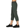 thumbnail image 4 of Clearance Hontri Womens Business Casual Pants Active Women's Relaxed Lightweight Woven Cargo Capri Pant, 4 of 7