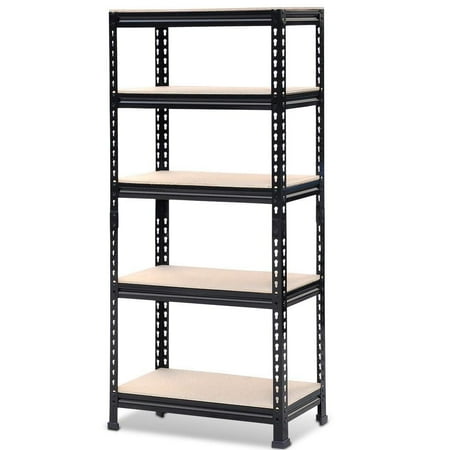 Yaheetech 5 Tier Storage Rack Heavy Duty Shelf Steel  Yaheetech 5 Tier Storage Rack Heavy Duty Shelf Steel