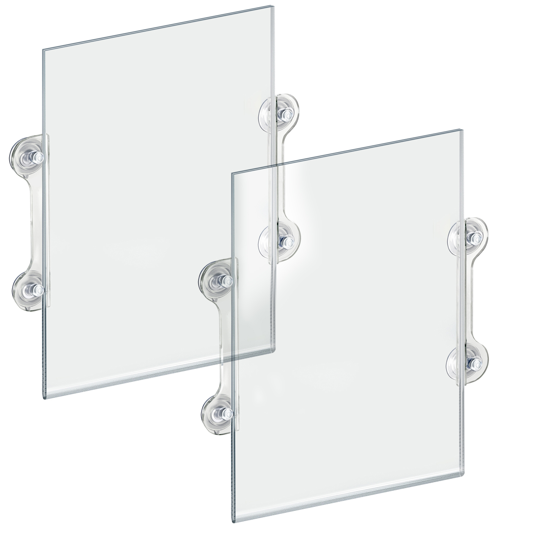 Azar Displays 106608 Clear Acrylic Window/Door Sign Holder Frame with Suction  Cups 11