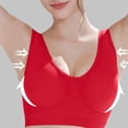 thumbnail image 6 of WHEANG Sports Bras for Women Stretch Comfortable Sports Bra Full Coverage Wireless Yoga Bra Padded Seamless Everyday Underwear Support Active Bras for Running Workout Daily Wear Size S Red, 6 of 6