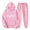 Pink winter 2 piece sets, variant on Usmixi Deals Womens Hoodies Sets Womens Hooded Sweatshirt Lounge Sets Fashion ECG Print 2 Piece Outfit Sets Plus Size Drawstring Jogger Sweatpant Sweatsuits Set with Pocket Fall Saving