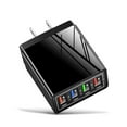 thumbnail image 1 of Cargador de pared USB de 4 puertos, 3,1 A, adaptador de enchufe de carga rápida USB con luz LED para teléfonos móviles y tabletas, 1 of 1