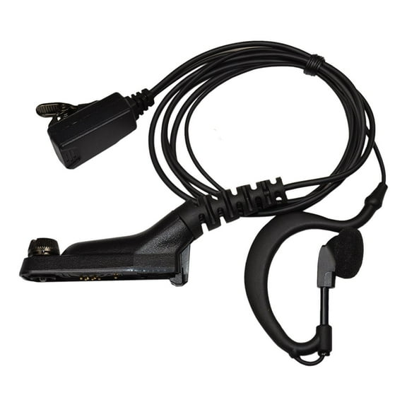 HQRP G Shape Earpiece Headset PTT Mic for Motorola DGP6150, DGP6150 , DP3400, DP3401