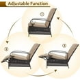thumbnail image 6 of AECOJOY Adjustable Patio Reclining Lounge Chair with Strong Extendable Metal Frame and Comfortable Cushions-Beige, 6 of 10