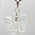 thumbnail image 4 of Quartz Butterfly Pendant Necklace | Semi Precious Stone Jewelry | Silver Pendant, 4 of 9