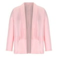 thumbnail image 4 of Labakihah Jackets For Women Womens Blazer Open Front Fashion Long Sleeve Business Work Casual Suit Jackets Lightweight Notched Collar Cardigan Blazer Jackets For Women Pink, 4 of 6