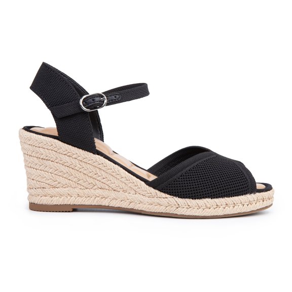 [Me Too Shoes Adult Women] Stormi Open Toe Espadrille Wedge