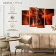 thumbnail image 4 of Elephant Stock Antelope Canyon Sunray Wall Art - Horizontal Multi Panel Canvas - Living Room Wall Decor - Nature Multi Panel - Orange And Black Decor - 24" x 14", 4 of 4