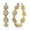 Amazonite, variant on Galilea Rose Quartz 50.00 ctw Hoop Earrings in Rosetone Christmas Gifts