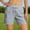 Gray, variant on PWPSG Women's High Waist Drawstring Quick Dry Side Split Athletic Shorts, Zipper Pockets for Running Outdoor Daily Commute Black M