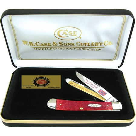 Case CA1861RPB Confederate States Of America Commemorative Trapper Folding Knife