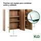thumbnail image 1 of Botiquin Con Espejo Para Baño Organizador 3 Puertas Gabinete cafe, 1 of 5