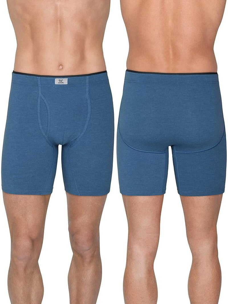 Fruit of the Loom Men's 6 Pack Assorted Boxer Briefs 100% Cotton