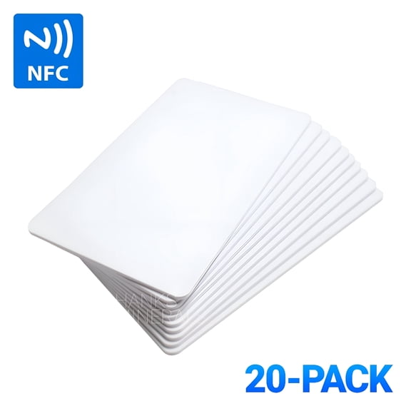 GJX 2026 New 20-Pack Blank Nfc Cards Tags Compatible with Amiibo for Gaming,Programming,Diy Projects,Access Control