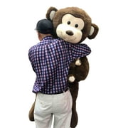 4 Foot Giant Stuffed Monkey 48 Inches Soft 122 cm Big Plush Huge Cuddly Stuffed Animal