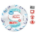 Great Value Everyday Strong, Soak Proof, Microwave Safe, Disposable Paper Plates, 7 in