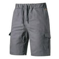thumbnail image 1 of Men‘s Summer Five-minute Worker Pants Large Pocket Draw Rope Casual Shorts, 1 of 8