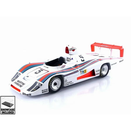 Porsche 936/78 #5 "Martini Racing Porsche System" "24 Hours of Le Mans" (1978) with Acrylic Display Case 1/18 Model Car by Spark