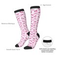 thumbnail image 4 of Honeii Chaussettes Longues Imprimé Nœuds Roses, Chaussettes Design Original Cadeau pour Hommes et Femmes, Chaussettes Crew, Chaussettes Mollet, 4 of 6