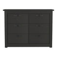 thumbnail image 3 of Boahaus Pearl Modern Dresser, Black Painted with 6 Drawers, 3 of 5