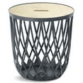 thumbnail image 1 of PRISP Table Panier de Rangement Timballa - Table Basse Ronde, Table d'Appoint, Table de Bout avec Couvercle en Bambou, pour Déco de Salon, Chambre, Patio et Balcon, 1 of 8