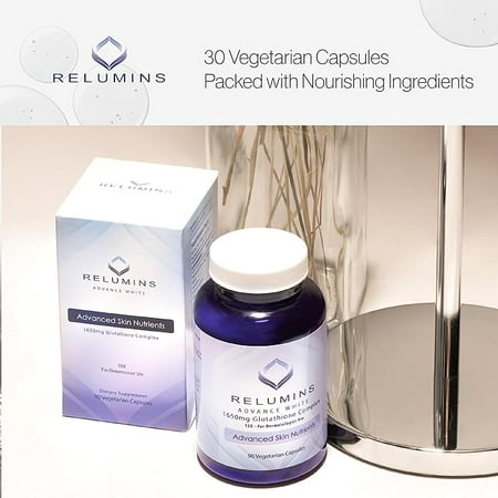Injection Alternative! Relumins Advance White 1650mg 15x Glutathione Complex