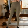 thumbnail image 2 of FRSASU High Waisted Leggings for Women Hip Lifting Soft Tummy Control Yoga Pants for Workout Athletic Plus Size Khaki, 2 of 8