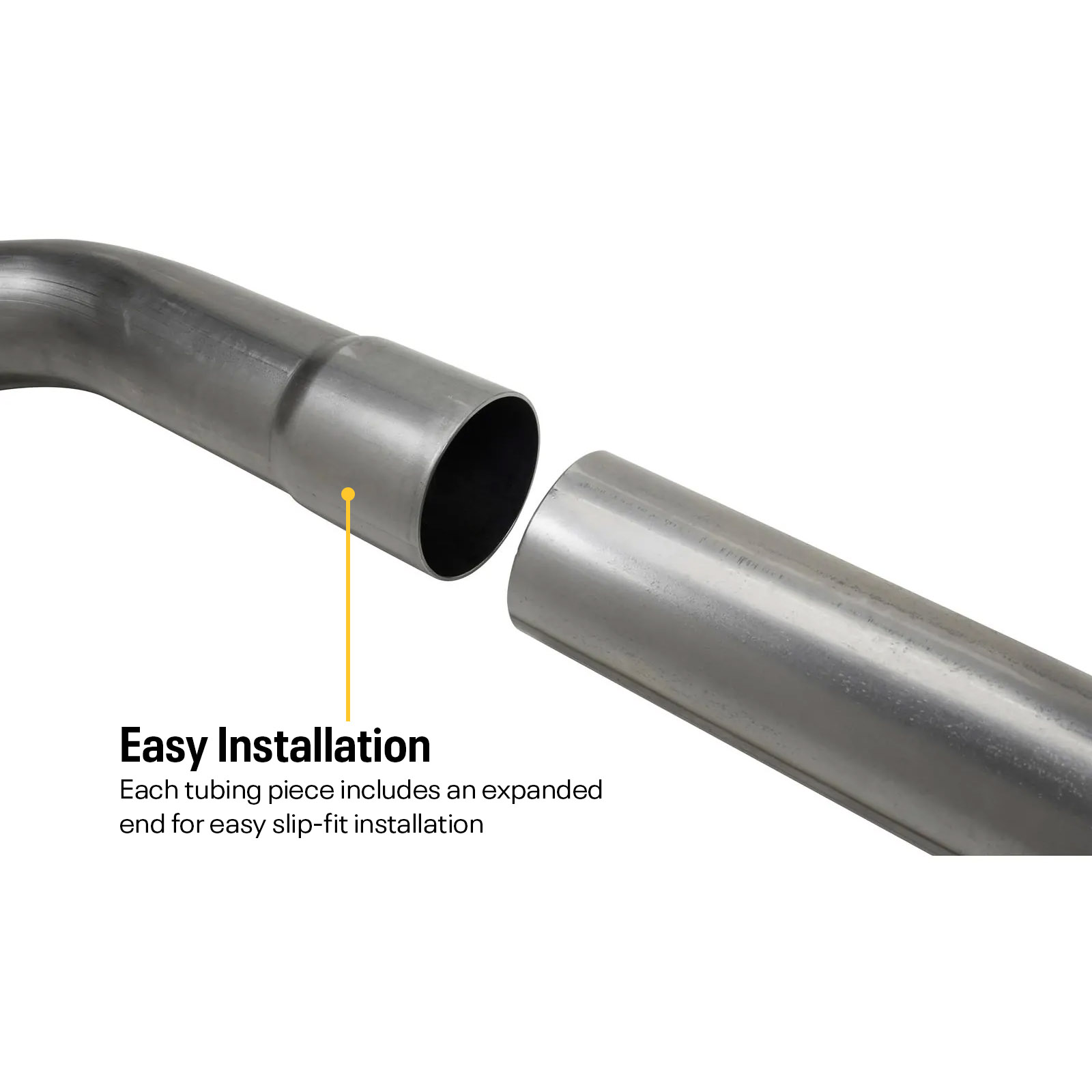 3 Inch Dual Exhaust System Kit with Mufflers, Mild Steel